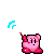 kirby on the cell phone